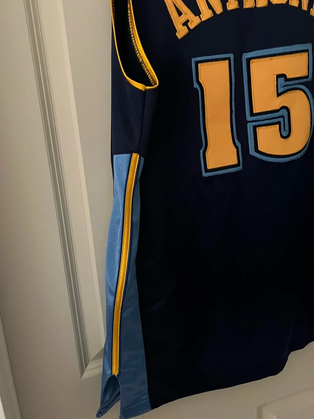 Vintage Adidas Carmelo Anthony Denver Nuggets Stitched 50 XL Melo Alternate